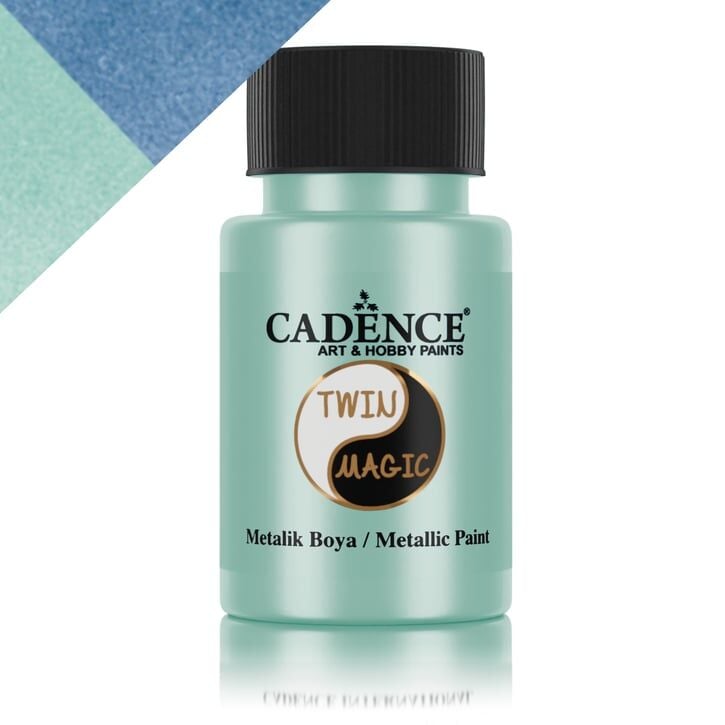 Cadence Twin Magic Metalik Boya TM-11 Mavi-Yeşil