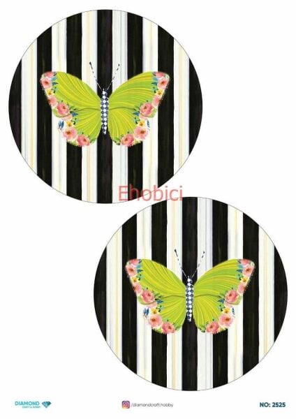 Diamond Pirinç Dekopaj Kağıdı - 2525