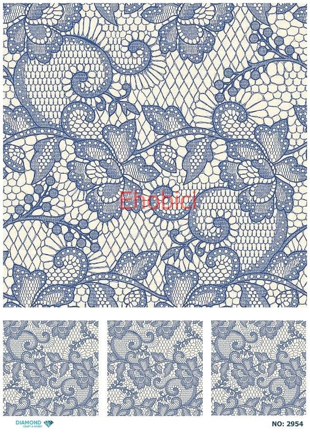 Diamond Pirinç Dekopaj Kağıdı - 2954