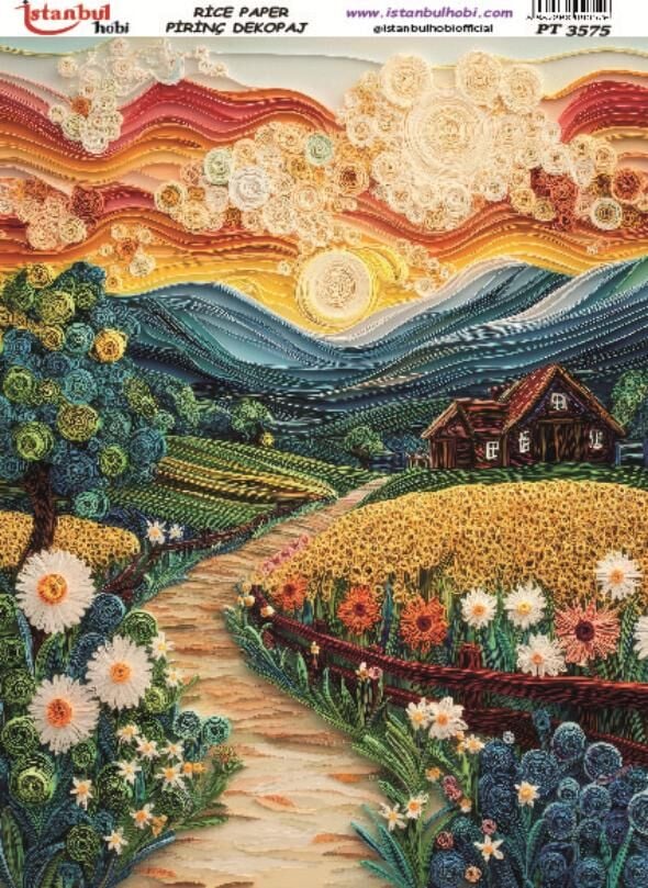 Pirinç Dekopaj Kağıdı 30x42cm PT-3575