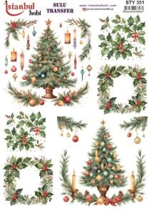 Yılbaşı Sulu Transfer 25x35cm STY351