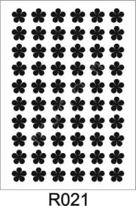 Ardışık Desen Stencil Şablon (21x30) R-021