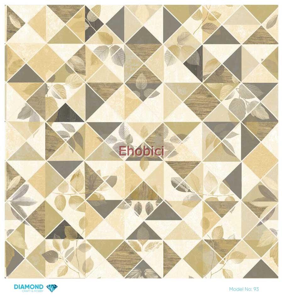 Diamond Pirinç Dekopaj Kağıdı - 093 - 30x30