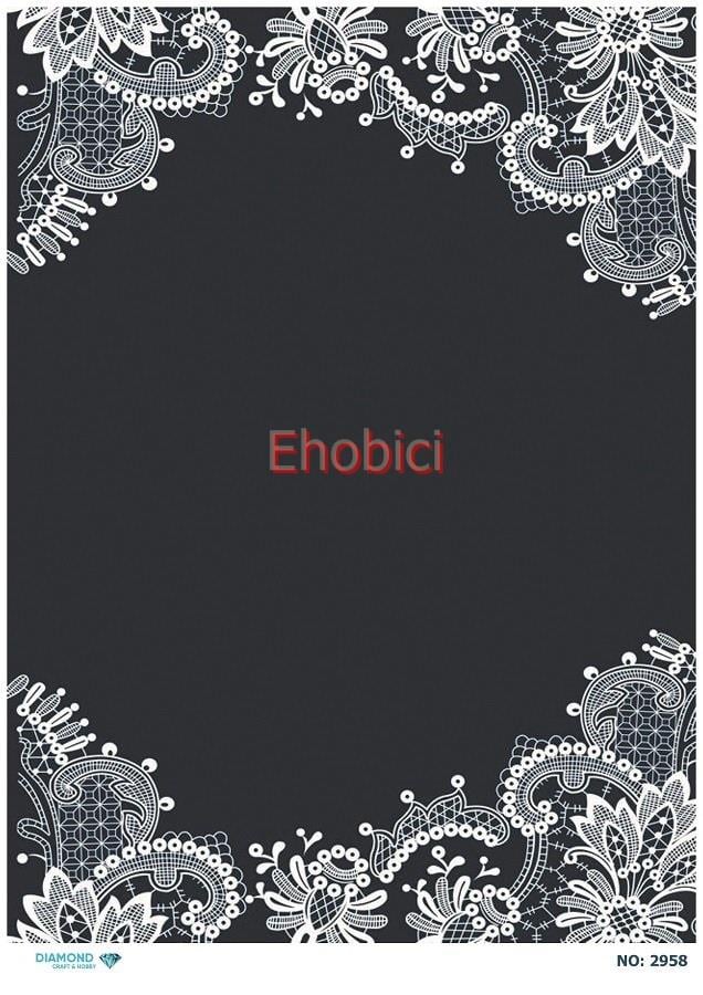 Diamond Pirinç Dekopaj Kağıdı - 2958