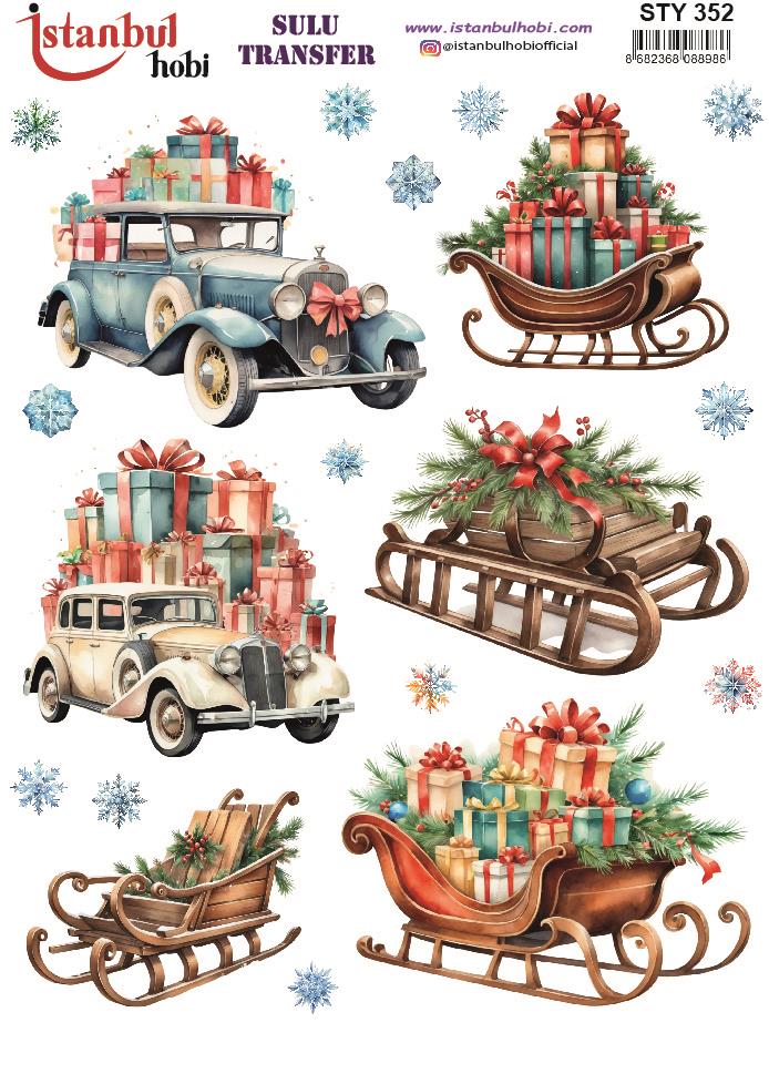 Yılbaşı Sulu Transfer 25x35cm STY352