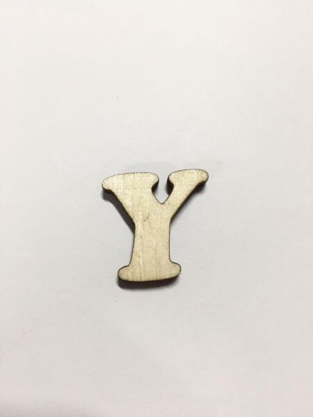 2,5cm Ahşap Harf ve Rakamlar - Y
