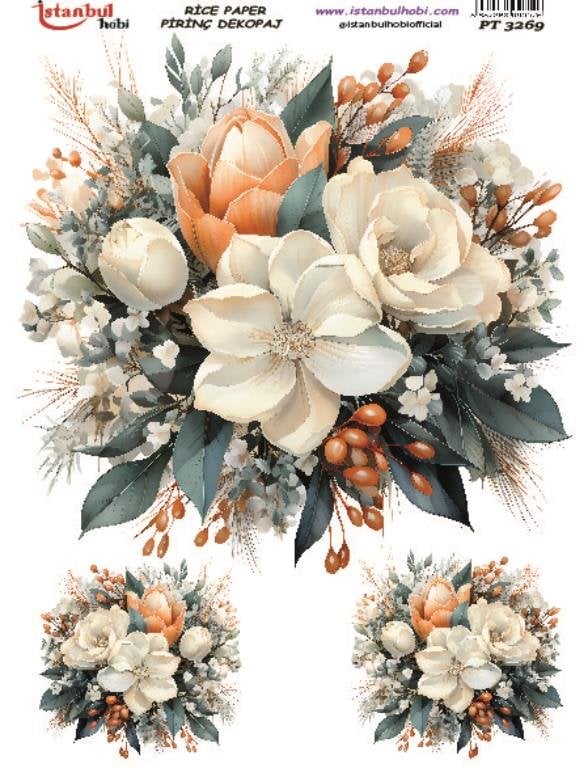Pirinç Dekopaj Kağıdı 30x42cm PT-3269