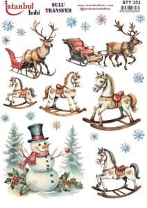 Yılbaşı Sulu Transfer 25x35cm STY353