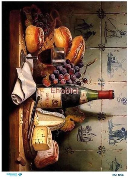 Diamond Pirinç Dekopaj Kağıdı - 1096