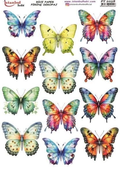 Pirinç Dekopaj Kağıdı 30x42cm PT-2058