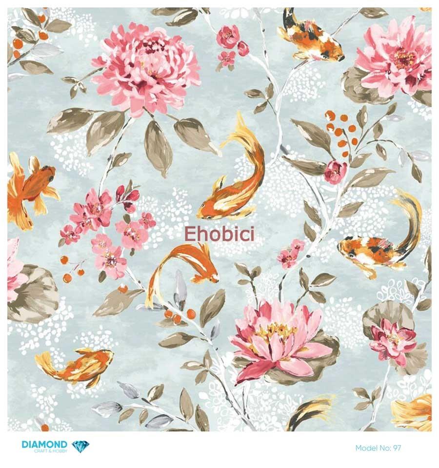 Diamond Pirinç Dekopaj Kağıdı - 097 - 30x30