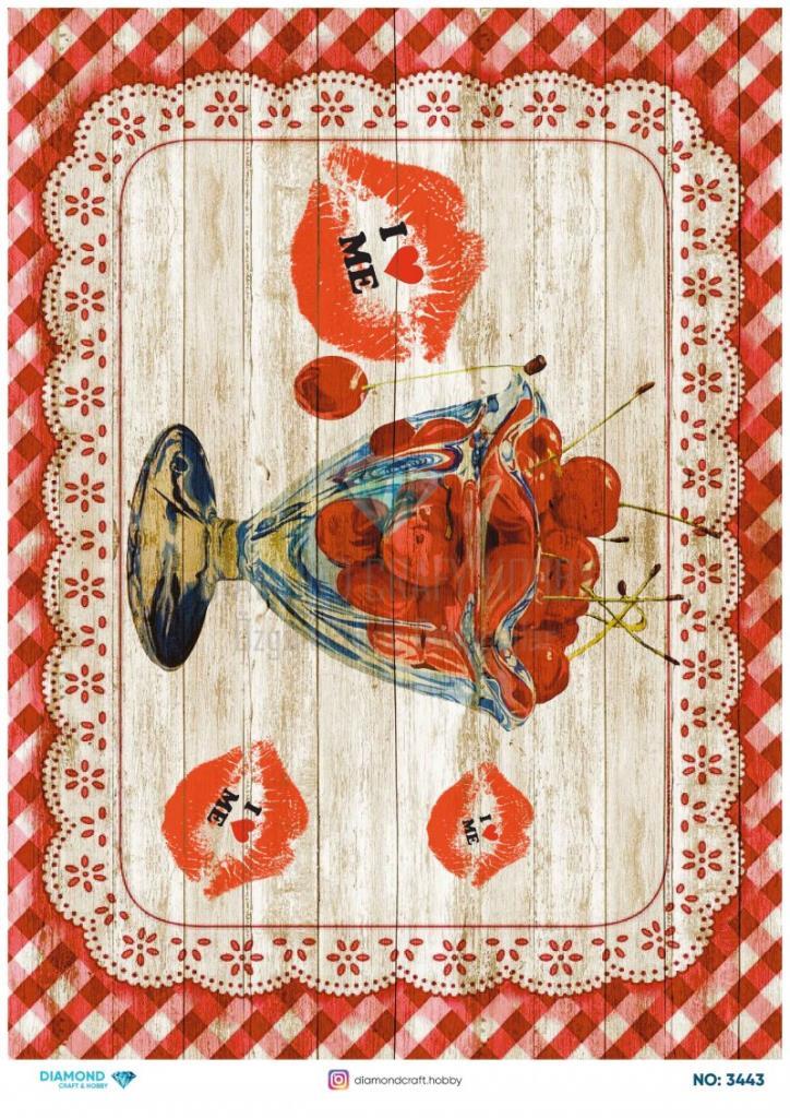 Diamond Pirinç Dekopaj Kağıdı - 3443