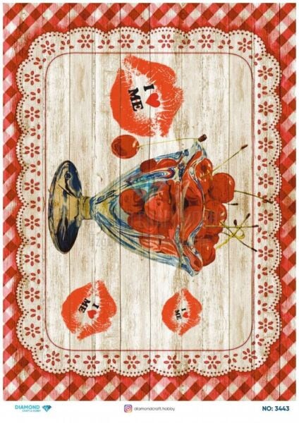 Diamond Pirinç Dekopaj Kağıdı - 3443