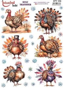 Yılbaşı Sulu Transfer 25x35cm STY356