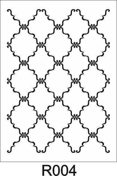 Duvar Dekor Stencil Şablon (40x40) R-004