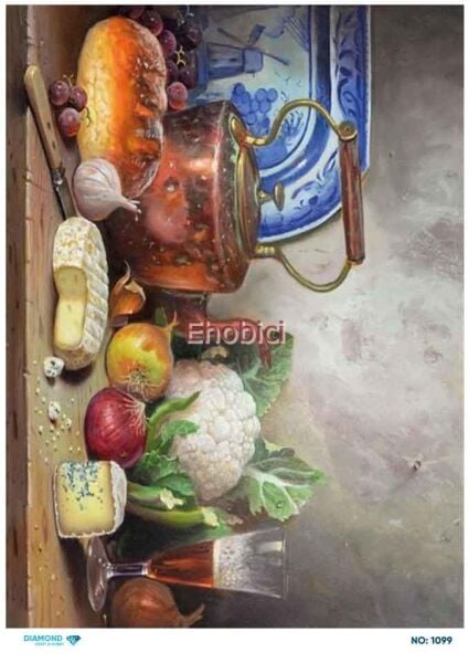 Diamond Pirinç Dekopaj Kağıdı - 1099