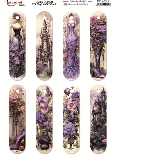 Pirinç Dekopaj Kağıdı 30x42cm PT-1877 Çiçekler