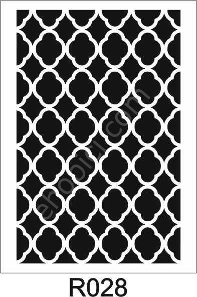 Ardışık Desen Stencil Şablon (21x30) R-028