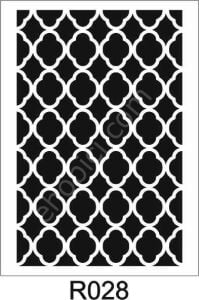 Ardışık Desen Stencil Şablon (21x30) R-028