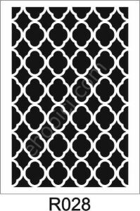 Ardışık Desen Stencil Şablon (21x30) R-028