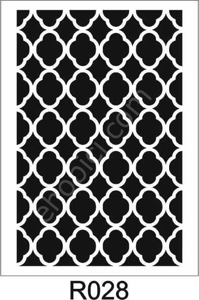 Ardışık Desen Stencil Şablon (21x30) R-028