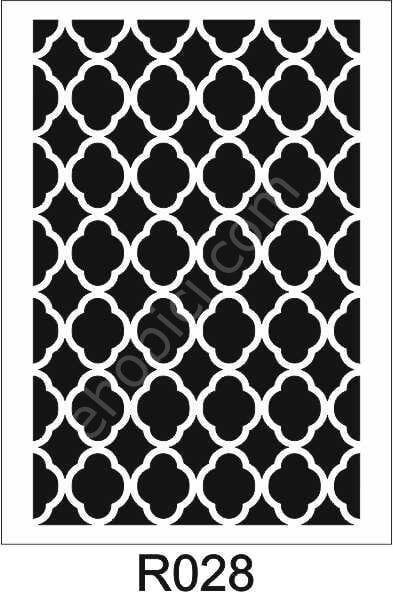 Ardışık Desen Stencil Şablon (21x30) R-028