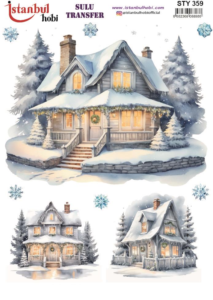 Yılbaşı Sulu Transfer 25x35cm STY359