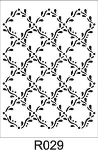 Ardışık Desen Stencil Şablon (21x30) R-029
