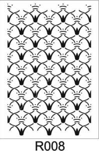 Duvar Dekor Stencil Şablon (40x40) R-008