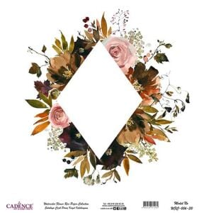 Sulu Boya Çiçek Pirinç Dekopaj Kağıdı - WFC-006