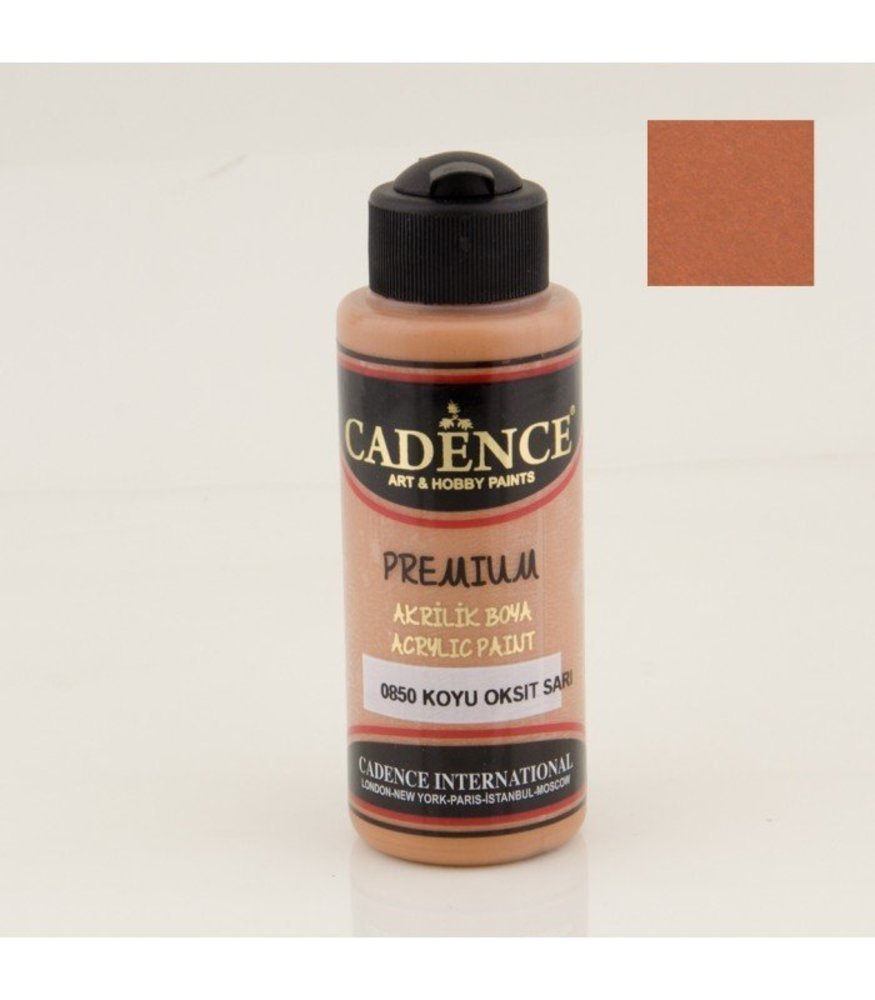 Cadence Akrilik Boya 0850 Koyu Oksit Sarı Ahşap Boyası 120ML