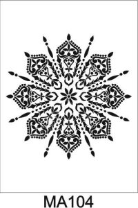 Mandala Duvar Dekor Stencil Şablon (40x40) MA-104