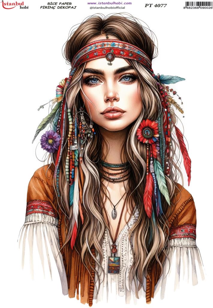 Pirinç Dekopaj Kağıdı 30x42cm PT-4077