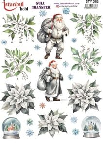 Yılbaşı Sulu Transfer 25x35cm STY362