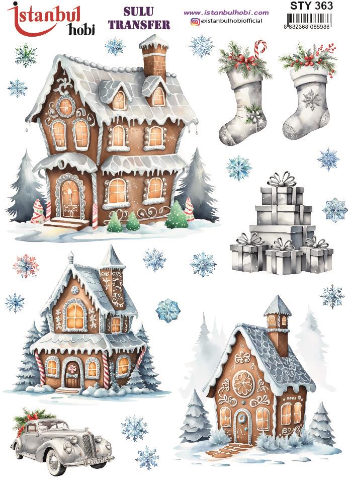 Yılbaşı Sulu Transfer 25x35cm STY363