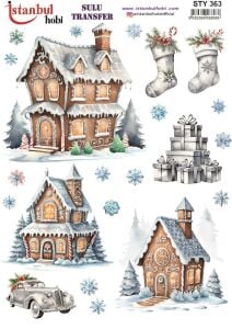 Yılbaşı Sulu Transfer 25x35cm STY363