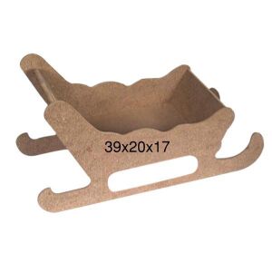 Dekoratif Ahşap Kızak 39x17cm F-800