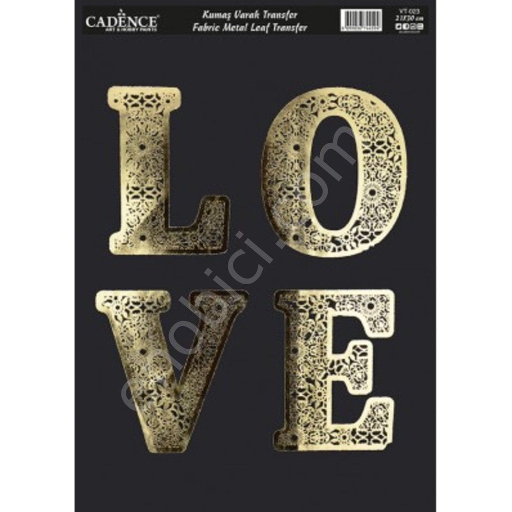 VT-23  Cadence Kumaş Varak Transfer 21x30cm