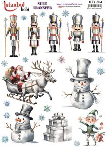 Yılbaşı Sulu Transfer 25x35cm STY364