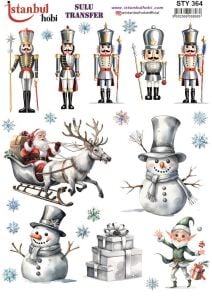 Yılbaşı Sulu Transfer 25x35cm STY364