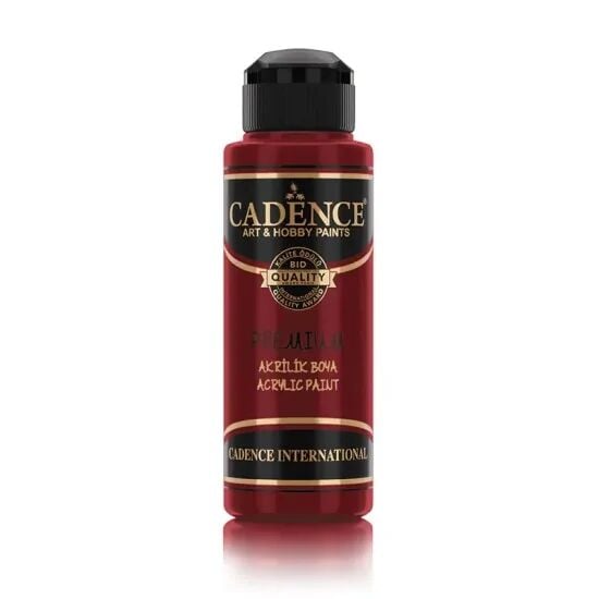 Cadence Akrilik Boya 0011 Kan Kırmızı Ahşap Boyası 120ML