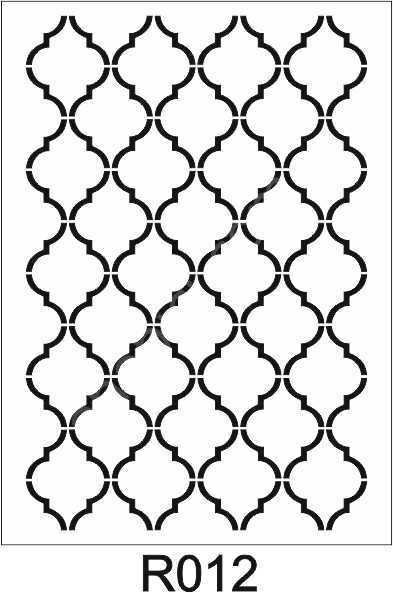 Duvar Dekor Stencil Şablon (40x40) R-012