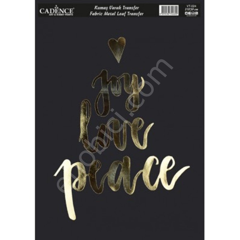 VT-24  Cadence Kumaş Varak Transfer 21x30cm