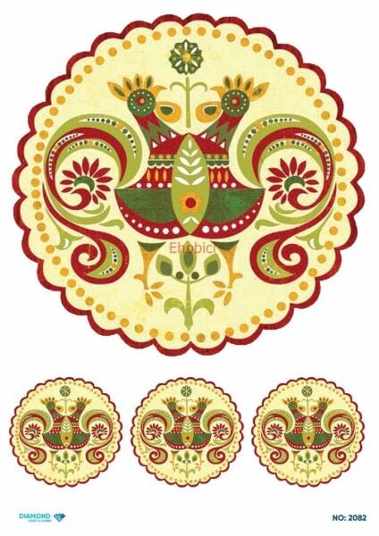 Diamond Pirinç Dekopaj Kağıdı - 2082