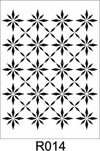 Duvar Dekor Stencil Şablon (40x40) R-014