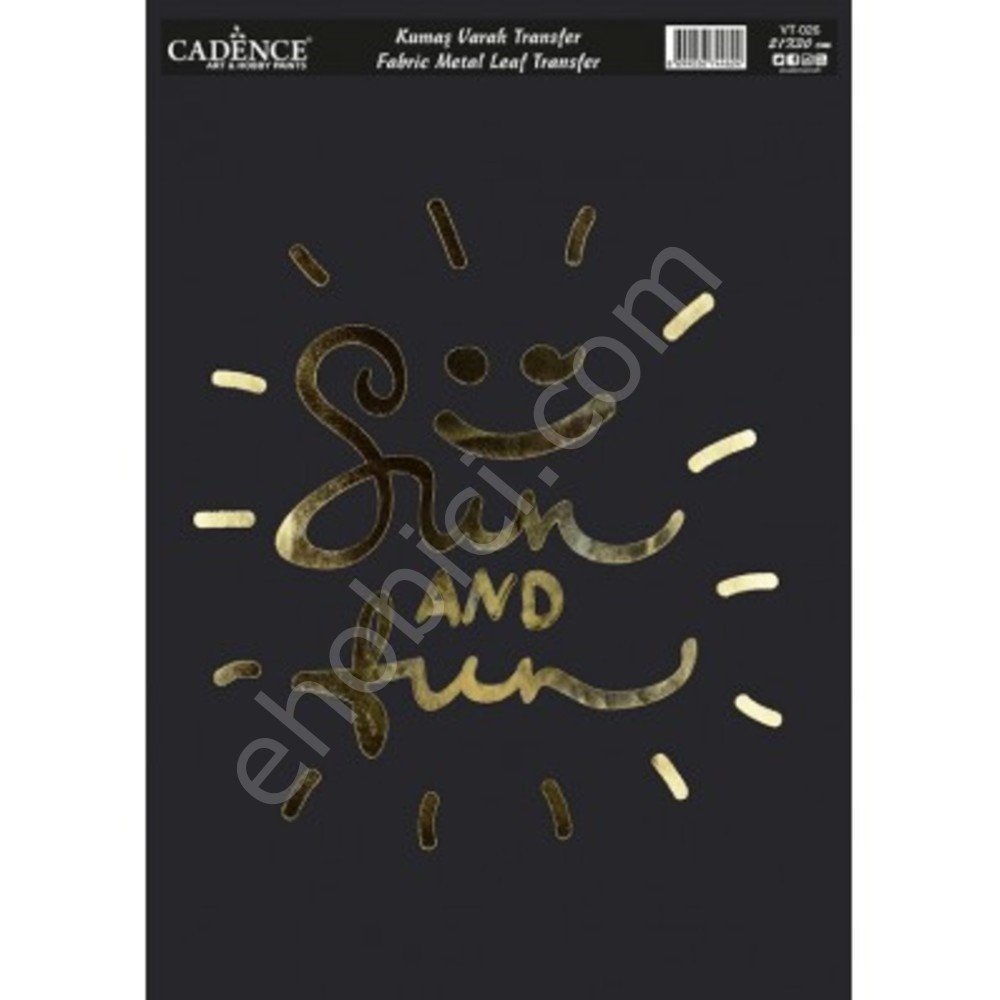 VT-26  Cadence Kumaş Varak Transfer 21x30cm