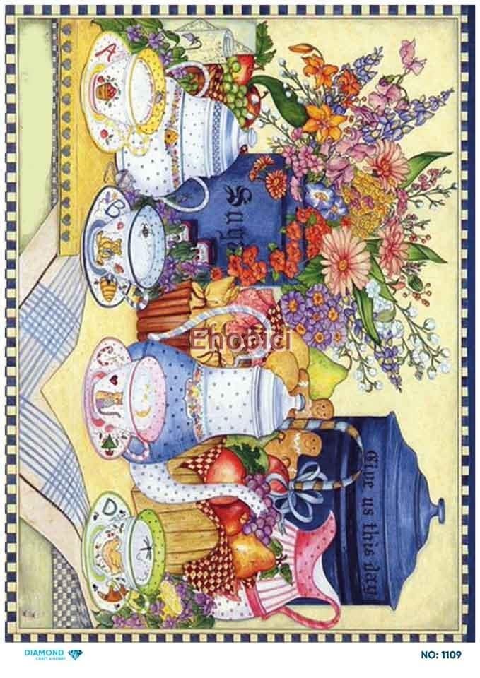 Diamond Pirinç Dekopaj Kağıdı - 1109