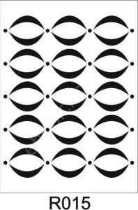 Duvar Dekor Stencil Şablon (40x40) R-015