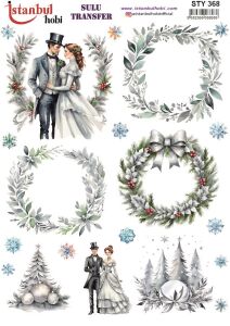 Yılbaşı Sulu Transfer 25x35cm STY368