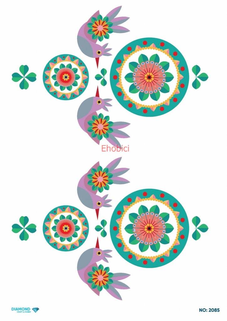 Diamond Pirinç Dekopaj Kağıdı - 2085